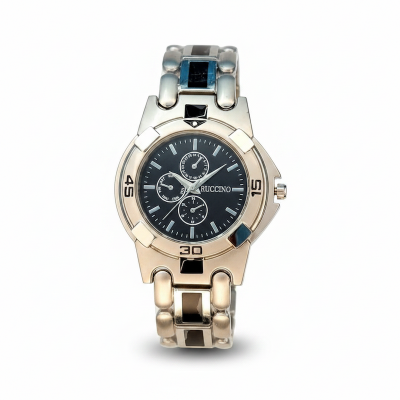 Picture of Analog Men's Luxury Stainless Steel Watch for Men GOLDEN - Watch For Men Silver 