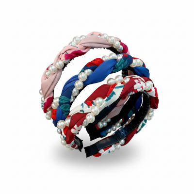 Picture of Athleisure - Avant Grade - Highly Sustainable - Korean Pearl Headband Hair Bands For Women - Durabilty Assured - Well Inspired & Crafted  Int: One size