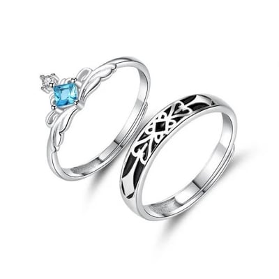 Picture of A Pair Of Couples'S Ring For Couple Silver 