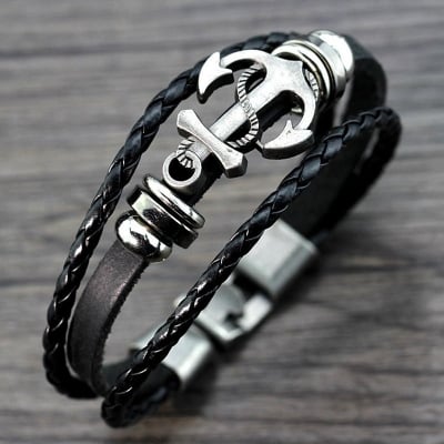 Picture of Stainless Steel Wrist Watch for Men – Silver And Black Black 