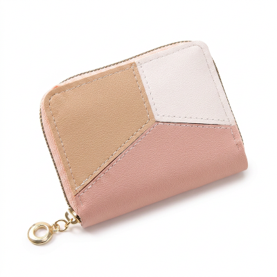 Picture of Wallet for Women Cute Leather Coin Purse for Girls Small Tassel Card Holder Pink 