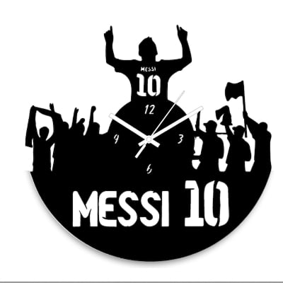 Picture of The Magic of 10- Messi Decorative Wooden Board Wall Clock for Home Décor -1064