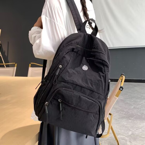 Picture of Light Waterproof Large Capacity Puff Backpack - black 