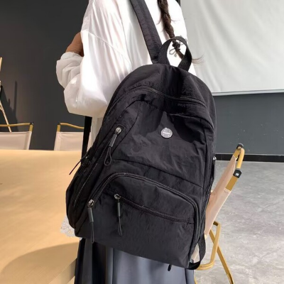 Picture of Light Waterproof Large Capacity Puff Backpack - black 