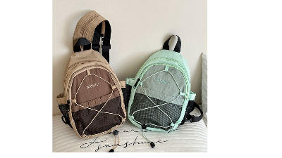 Picture of Personalized Crossbody Bag Sports Hiking And Mountaineering Bag Multi Functional And Versatile Chest Bag - Khaki