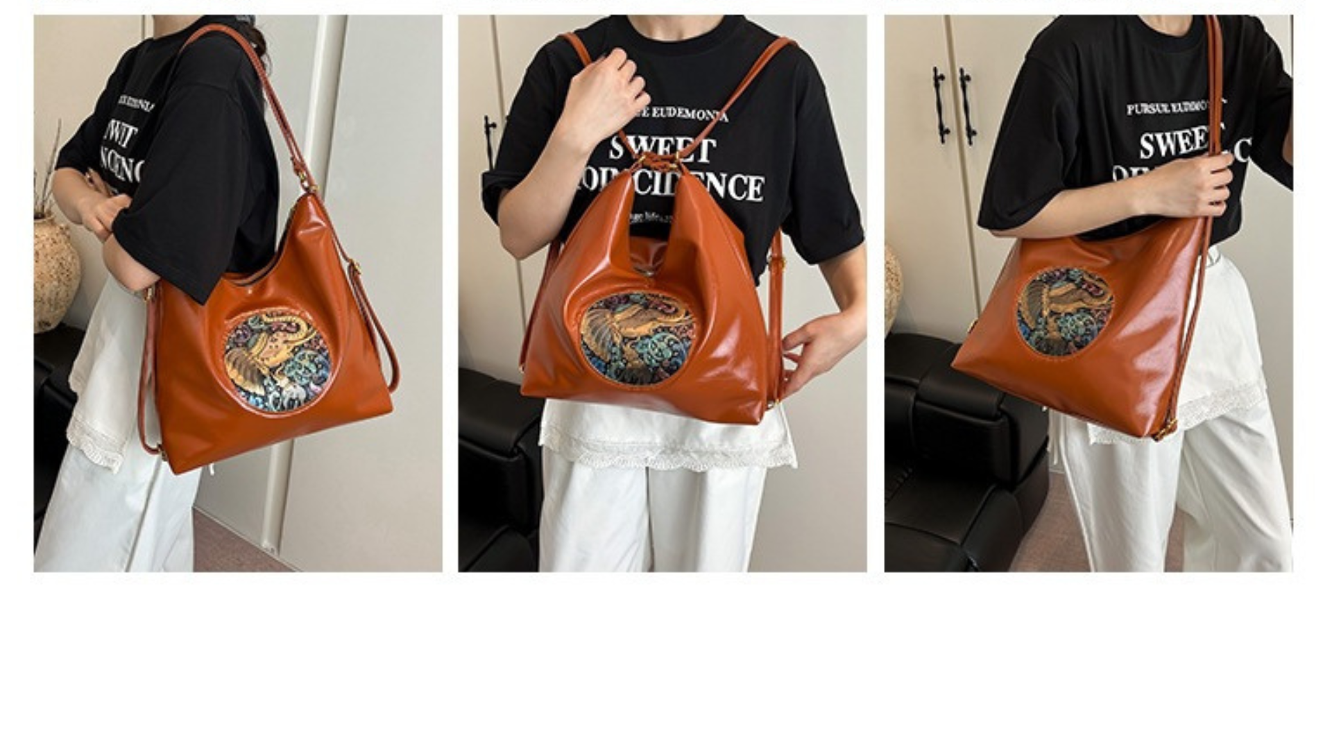 Picture of New Style Large-Capacity Shoulder Bag - Black
