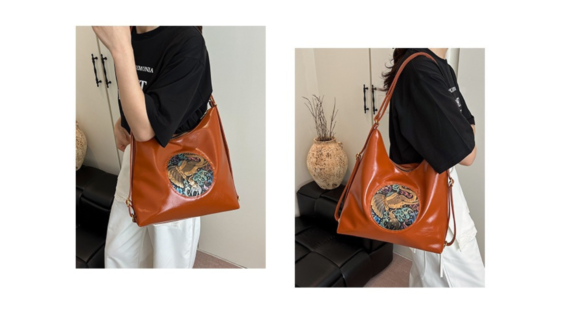 Picture of New Style Large-Capacity Shoulder Bag - Black