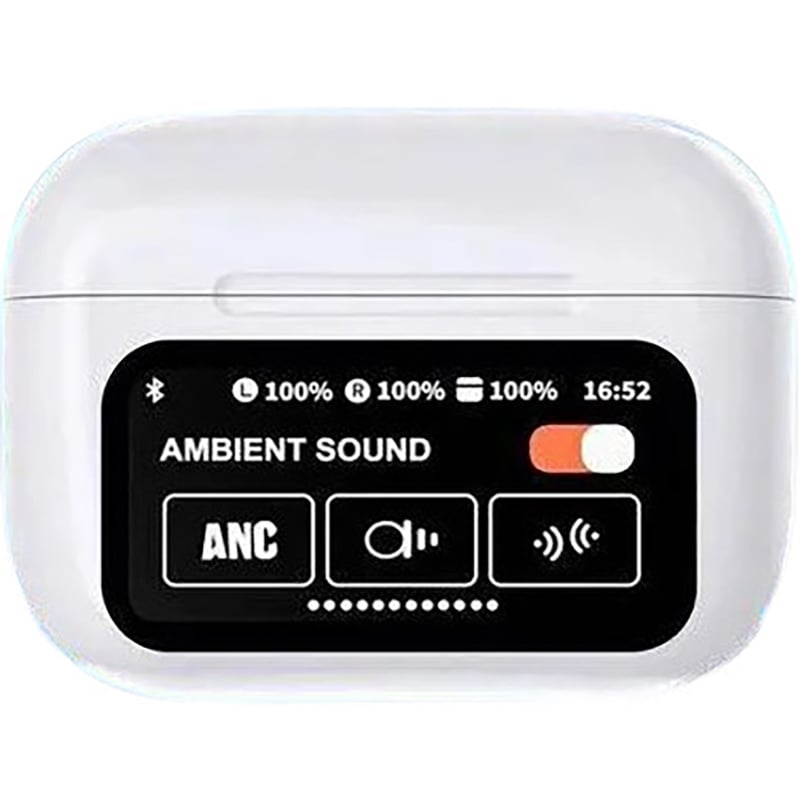 Picture of Airpods Pro New ANC/ENC A9 PRO 5th Generation Wireless Earbuds with LED Smart Touch Screen Display
