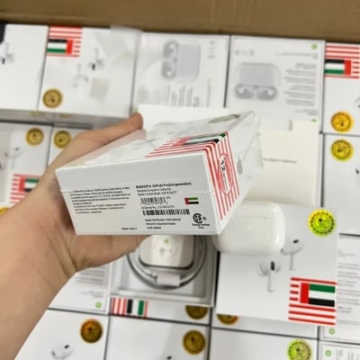Picture of AirPods Pro 2nd Genaration MADE IN DUBAI Bluetooth Earbuds Ipx4 Waterproof In-Ear Earphone - Antique White