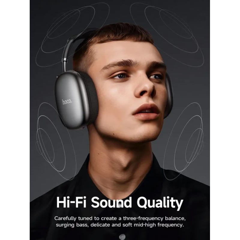 Picture of Hoco W55 Plus ANC Wireless Headphones - Black