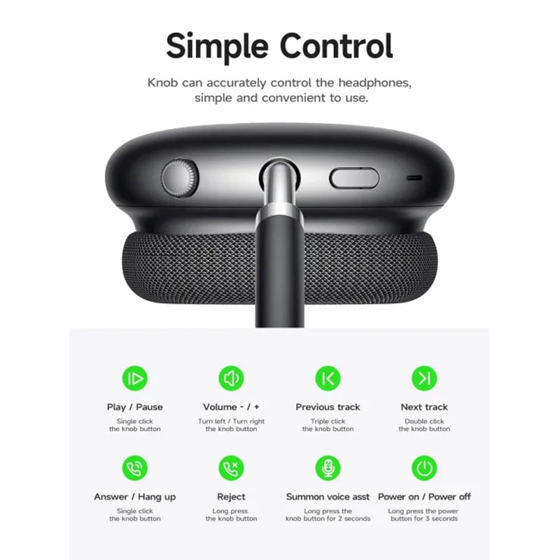 Picture of Hoco W55 Plus ANC Wireless Headphones - Black
