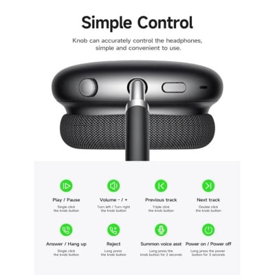 Picture of Hoco W55 Plus ANC Wireless Headphones - Black