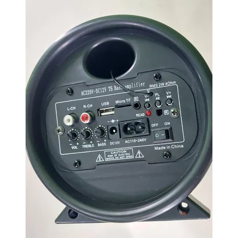 Picture of AC / DC Bluetooth Speaker Subwoofer For Car Acoustics 500W Power - Black
