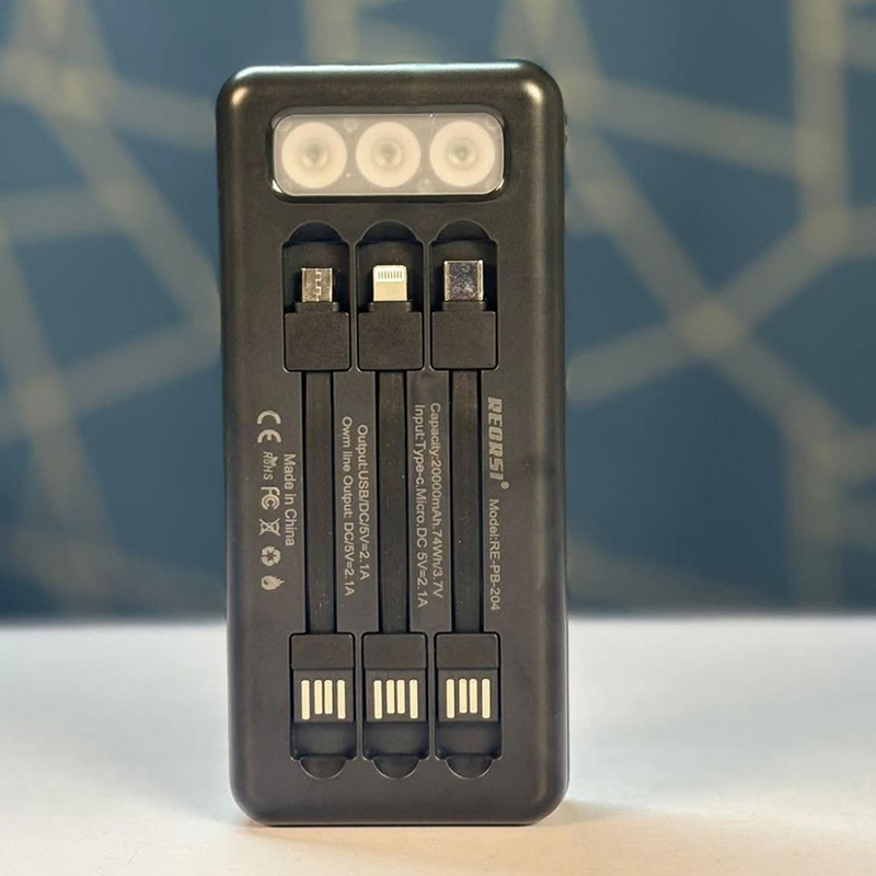 Picture of REGRSI RE‑PB‑204 Power Bank - Black