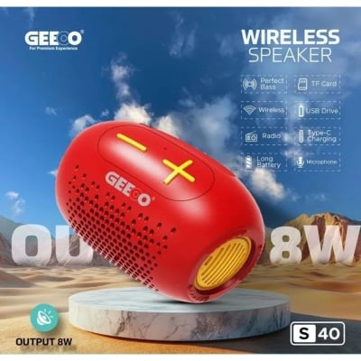 Picture of GEEOO S40 Portable Bluetooth Speaker.  - Multicolor