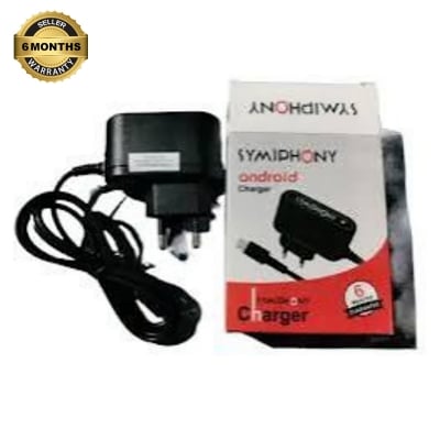Picture of Symphony Button Phone Charger With 6 Month Warranty - Fast Charger 10 Piece - Black