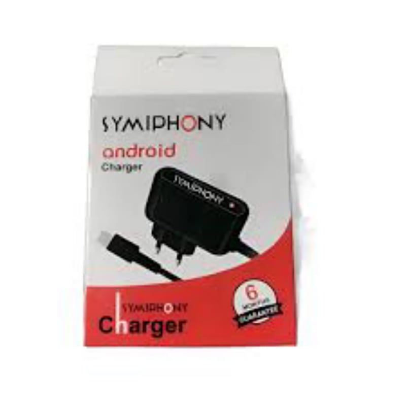 Picture of Symphony Button Phone Charger With 6 Month Warranty - Fast Charger 10 Piece - Black