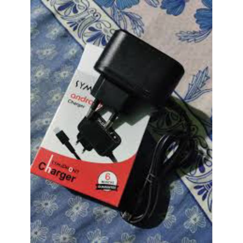 Picture of Symphony Button Phone Charger With 6 Month Warranty - Fast Charger 10 Piece - Black