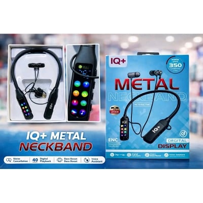 Picture of IQ+ Metal Neckband Wireless Earphone - Black