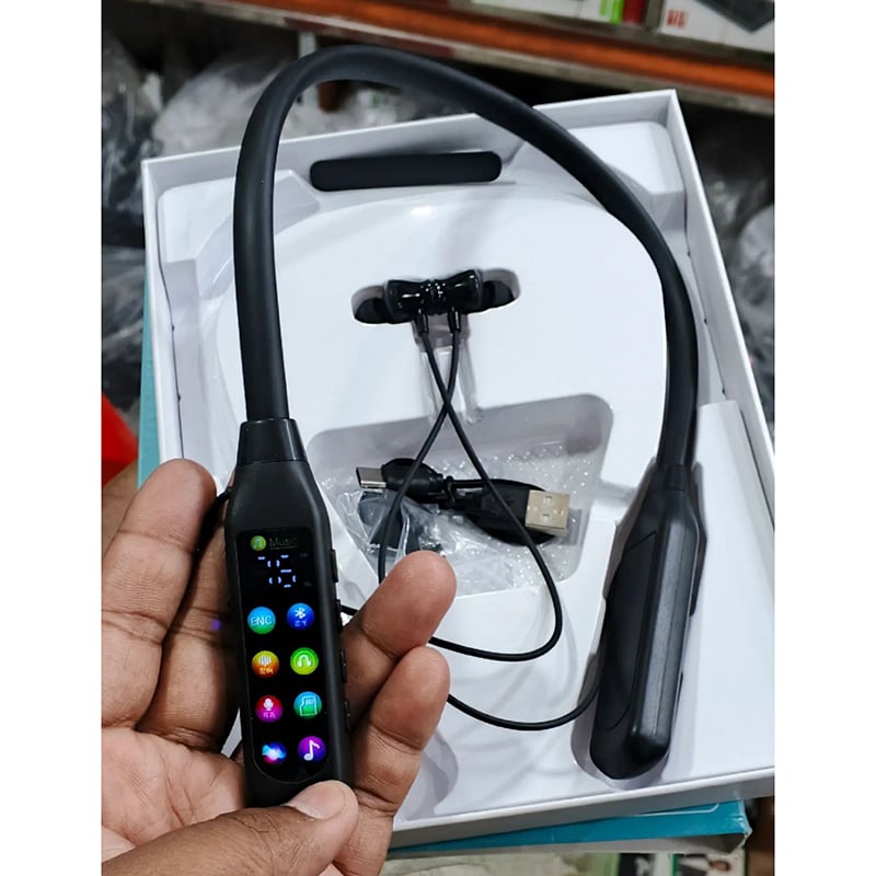 Picture of IQ+ Metal Neckband Wireless Earphone - Black