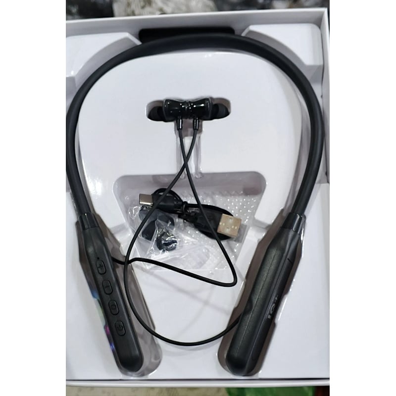 Picture of IQ+ Metal Neckband Wireless Earphone - Black