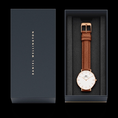 Picture of Classic Petite Analog White Dial Watch - Watch For Women - Watch - Brown