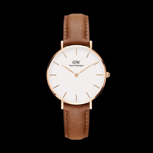 Picture of Classic Petite Analog White Dial Watch - Watch For Women - Watch - Brown