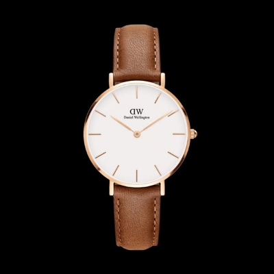 Picture of Classic Petite Analog White Dial Watch - Watch For Women - Watch - Brown