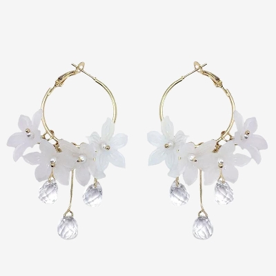 Picture of Flower Tassel Earing for women/Girls - Yellow