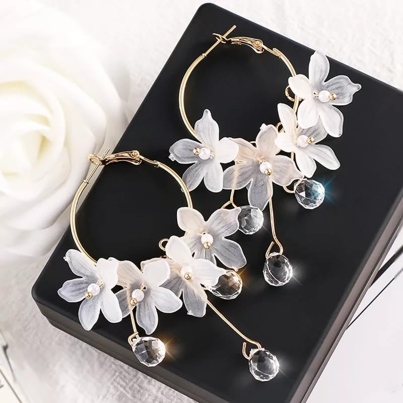 Picture of Flower Tassel Earing for women/Girls - Yellow