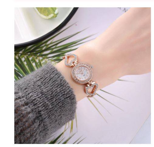 Picture of Luxury Fashion Watch For Women Rhinestone Ladies Quartz Watches - Watch For Women - Gold