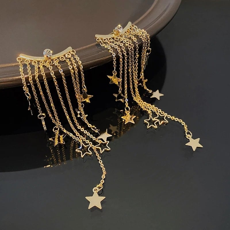 Picture of Uncommon Ear Ring For Woman Indian And Fashionable Ladies - Gold