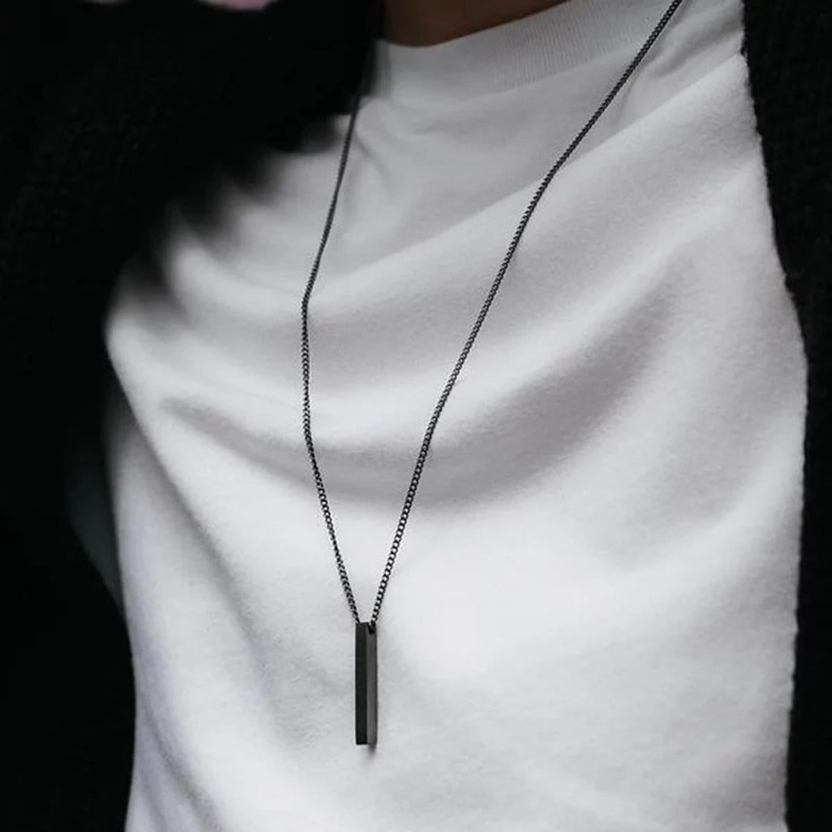 Picture of Standard Black Long Chain For Men - Black