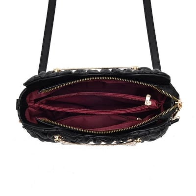Picture of Cute Cat Style Handbag Women Fashion Single Shoulder Bags Large Capacity Tote Bag Soft Leather Shoulder Bag Fashion Handbeg - Black