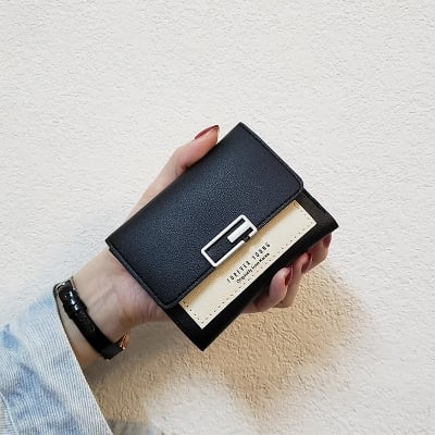 Picture of Fashion Mini Women Wallet Purse Female PU Leather Short Tri-Fold Wallets