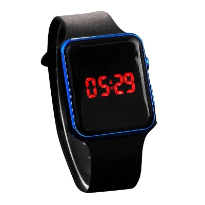 Picture of Fashion Unisex Silicone Watchband Led Digital Sport Women'S Watches Men'S Wristwatch - Digital Watch - Blue