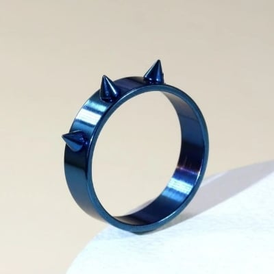 Picture of Sale Stainless Steel Punk Spike Rivet Ring Cone for Men / Women