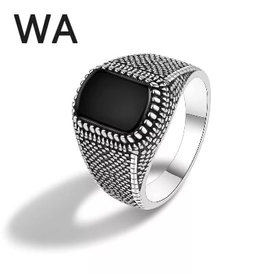 Picture of Stylish Men's Stainless Steel Finger Ring - Silver