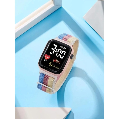 Picture of 1pc Heart Pattern Electronic Watch - Multicolor