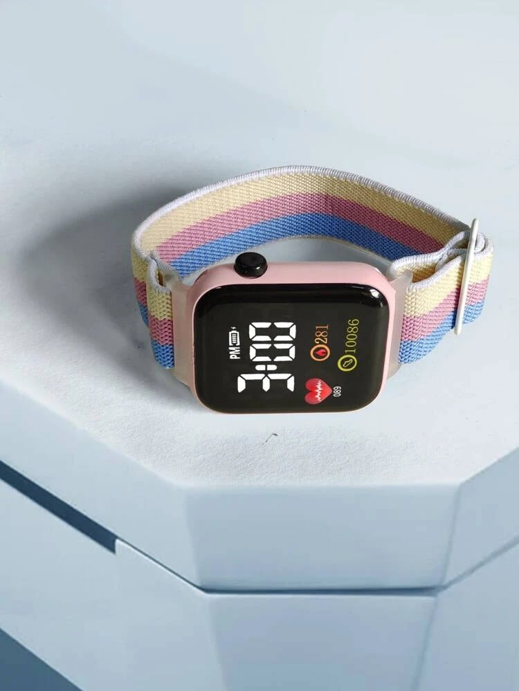 Picture of 1pc Heart Pattern Electronic Watch - Multicolor