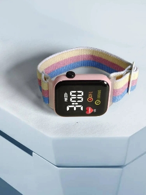 Picture of 1pc Heart Pattern Electronic Watch - Multicolor