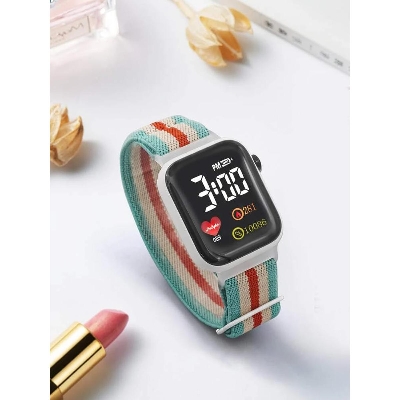 Picture of 1pc Square Sports Electronic Watch - Multicolor