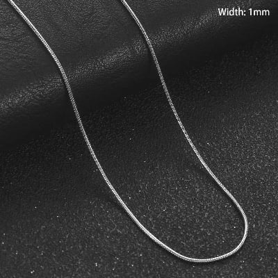 Picture of Men Fashion Jewellery Stainless Steel Necklaces Chain For Men - Chain - Silver