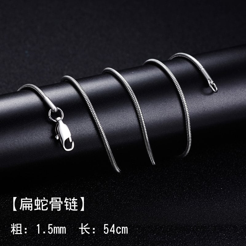 Picture of Men Fashion Jewellery Stainless Steel Necklaces Chain For Men - Chain - Silver