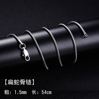 Picture of Men Fashion Jewellery Stainless Steel Necklaces Chain For Men - Chain - Silver