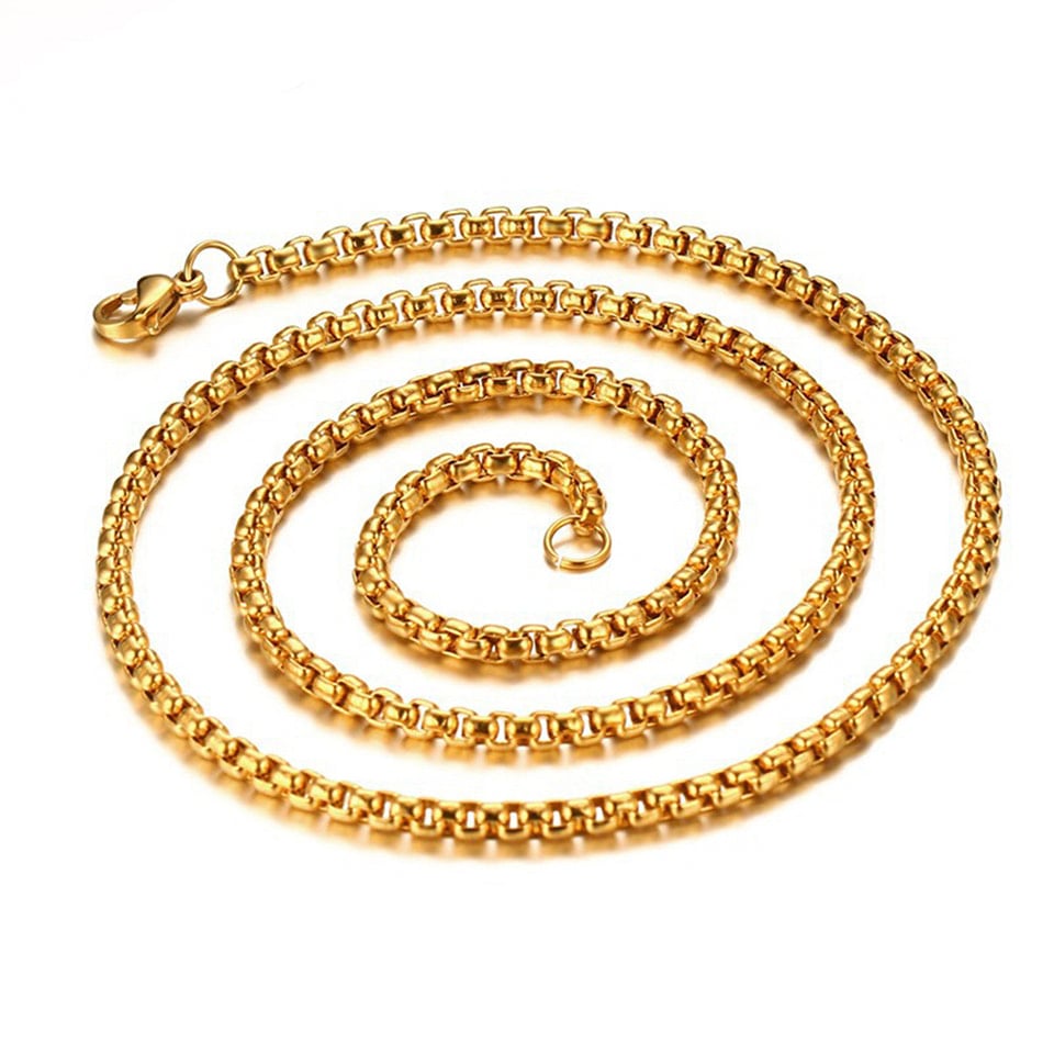 Picture of Men's Necklace Stainless Steel Cuban Link Chain