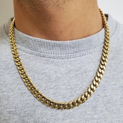 Picture of Men's Stainless Steel Pendant Necklace - Gold