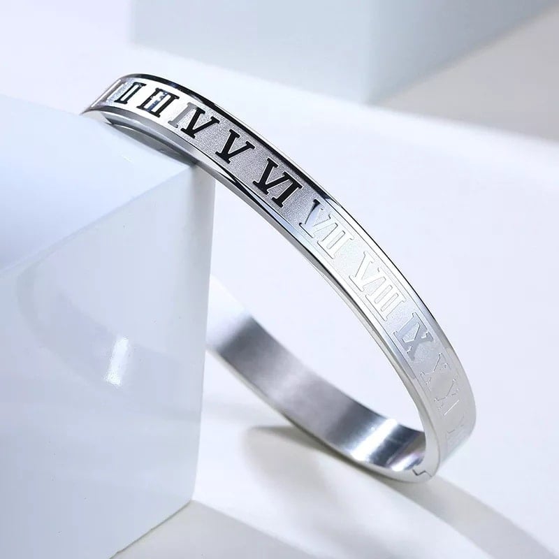 Picture of siliver Stainless Steel Cuff Bracelet for Men - Silver