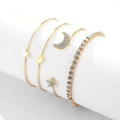 Picture of Bracelets Set For Women - Gold