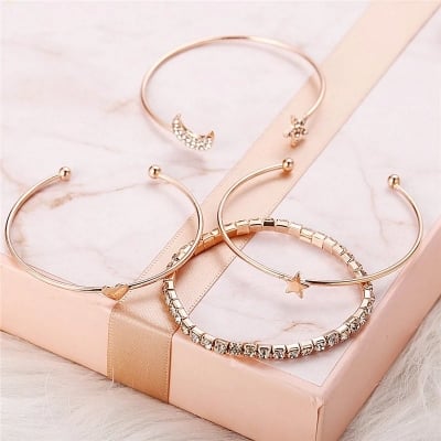 Picture of Bracelets Set For Women - Gold